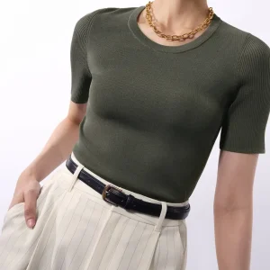 Knit Round Neck Top